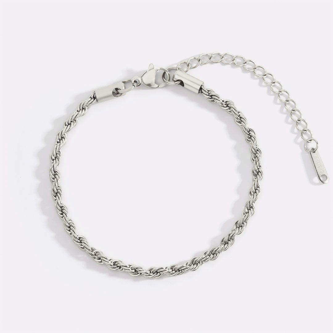 Bracelet chaîne corde essentiel