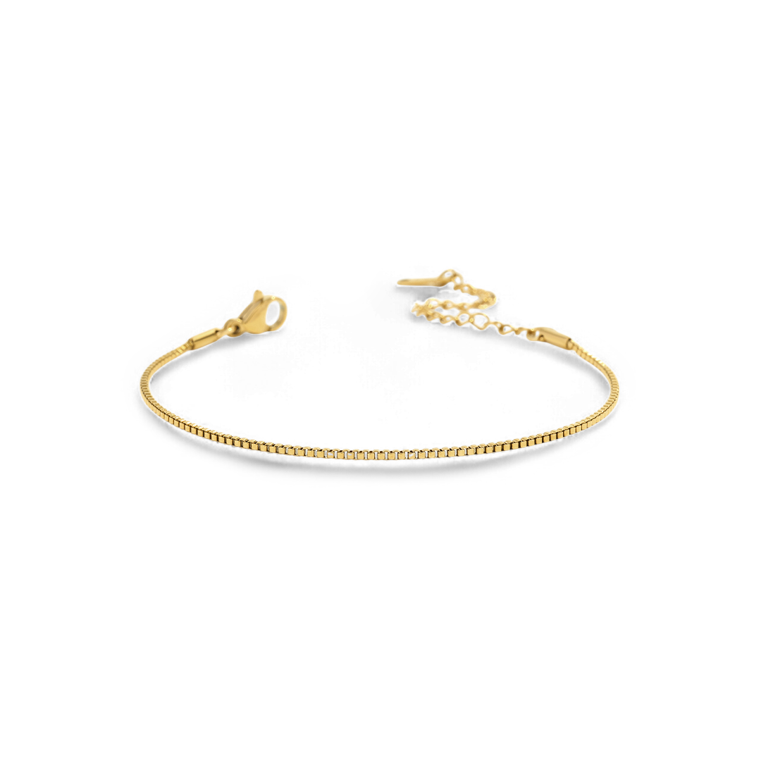 Bracelet chaîne boîte essentielle