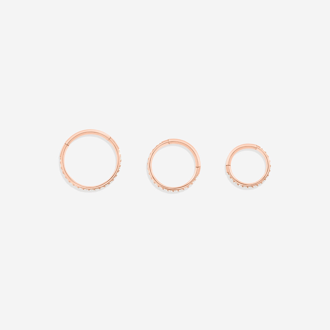 Eternity Crystal Cartilage Hoops | 16g