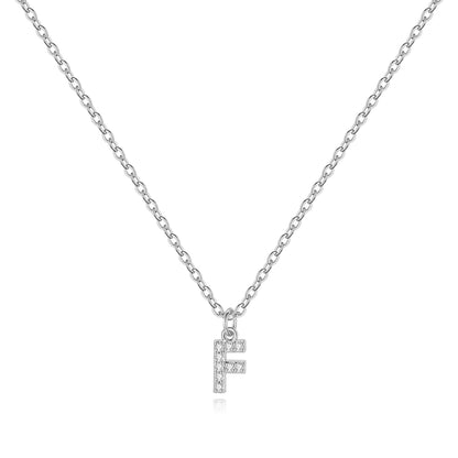 Pavé-Halskette mit Großbuchstaben