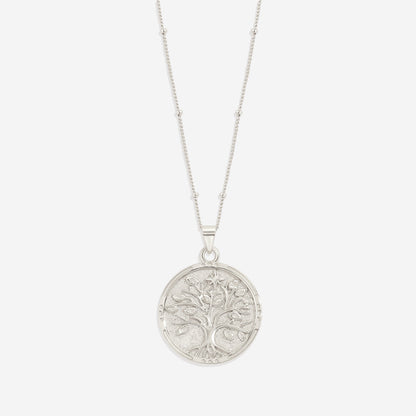 Collier avec pendentif en vermeil représentant l'arbre de vie