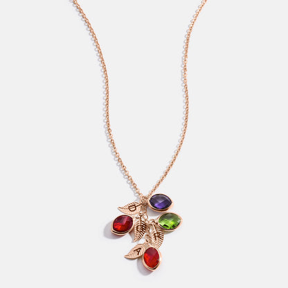 Collier avec pierres de naissance familiales