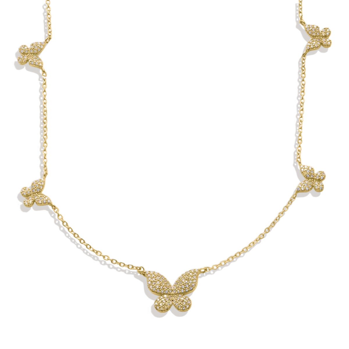 Collier Cinq Papillons