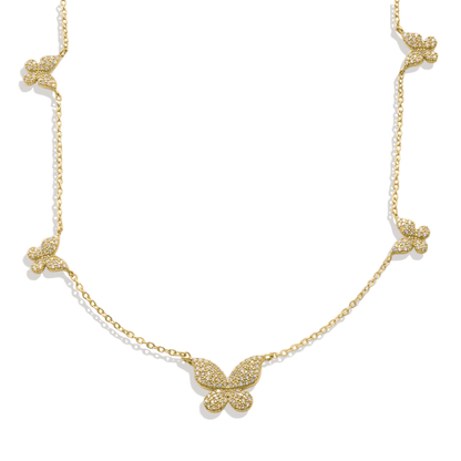 Collier Cinq Papillons