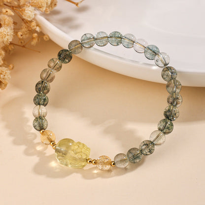 Green Phantom Quartz “Transformation and Strength” Bracelet