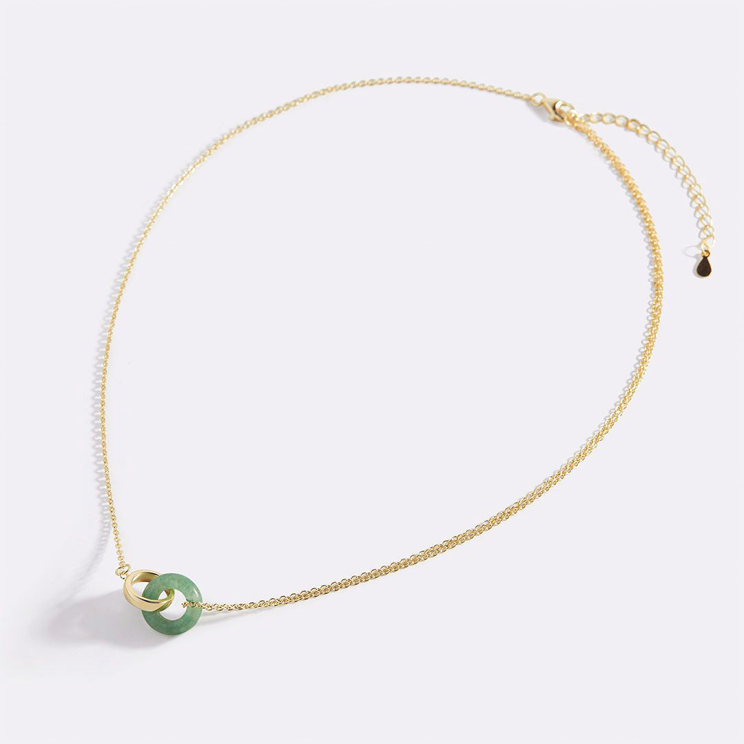 Collier de connexion en pierres précieuses