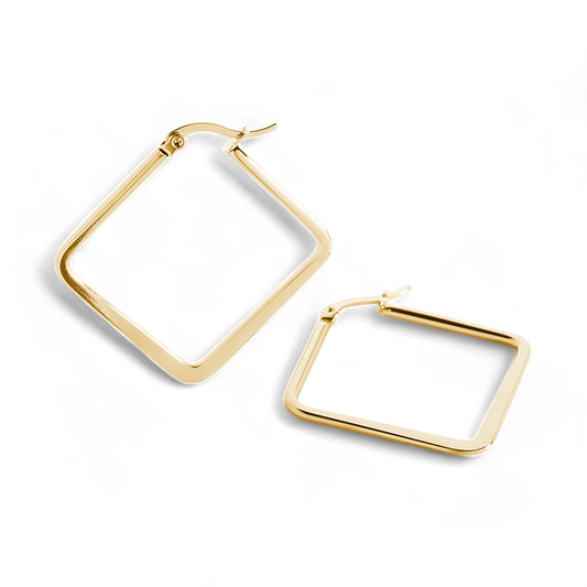 Boucles d'oreilles géométriques Girl Boss