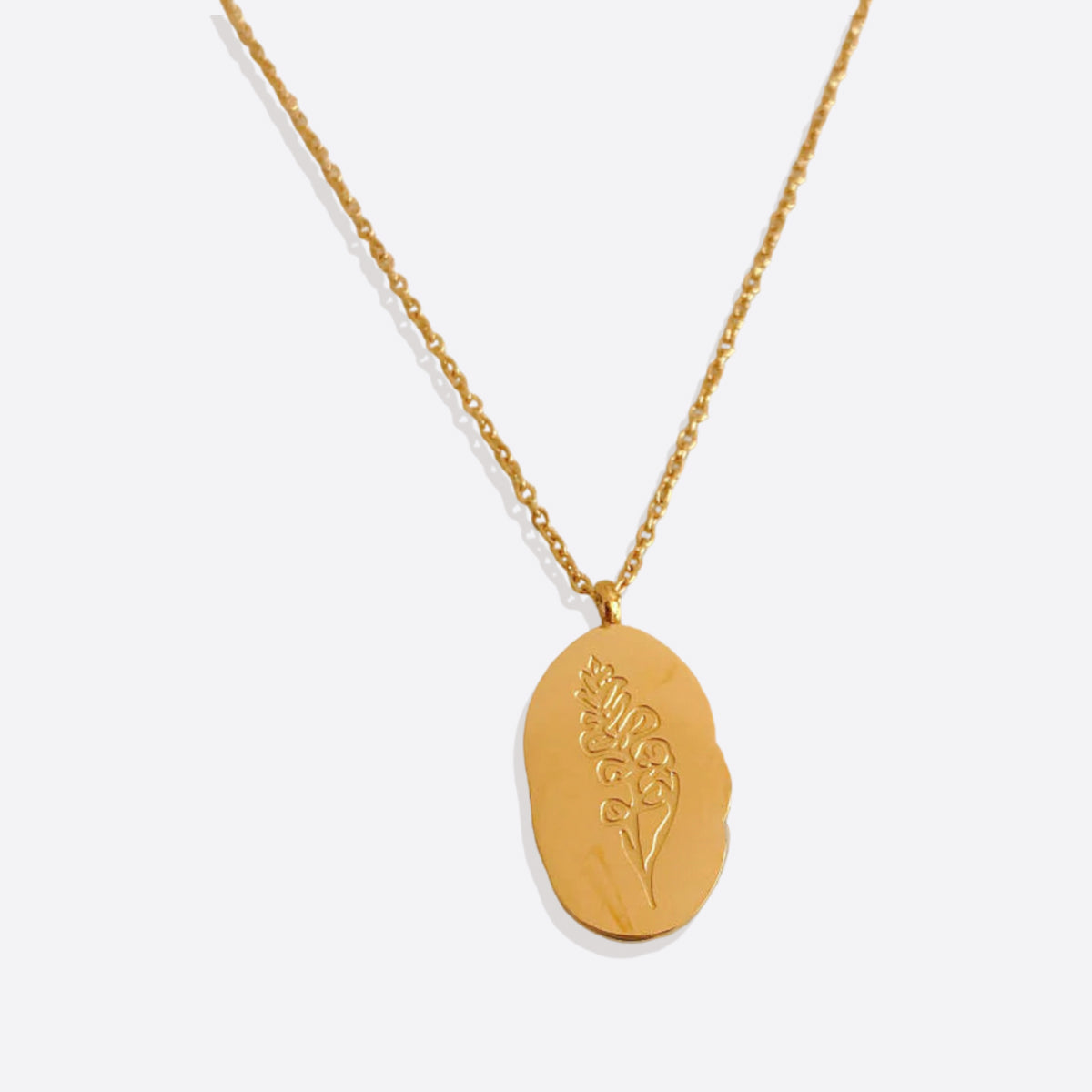 Collier pendentif fleur de naissance en or