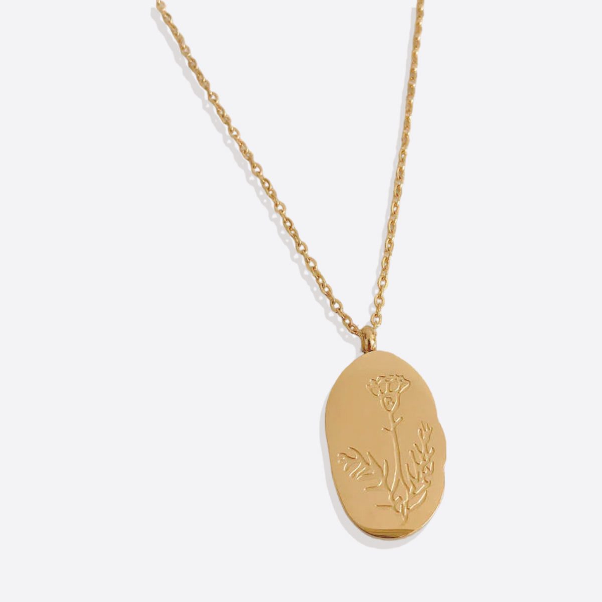 Collier pendentif fleur de naissance en or