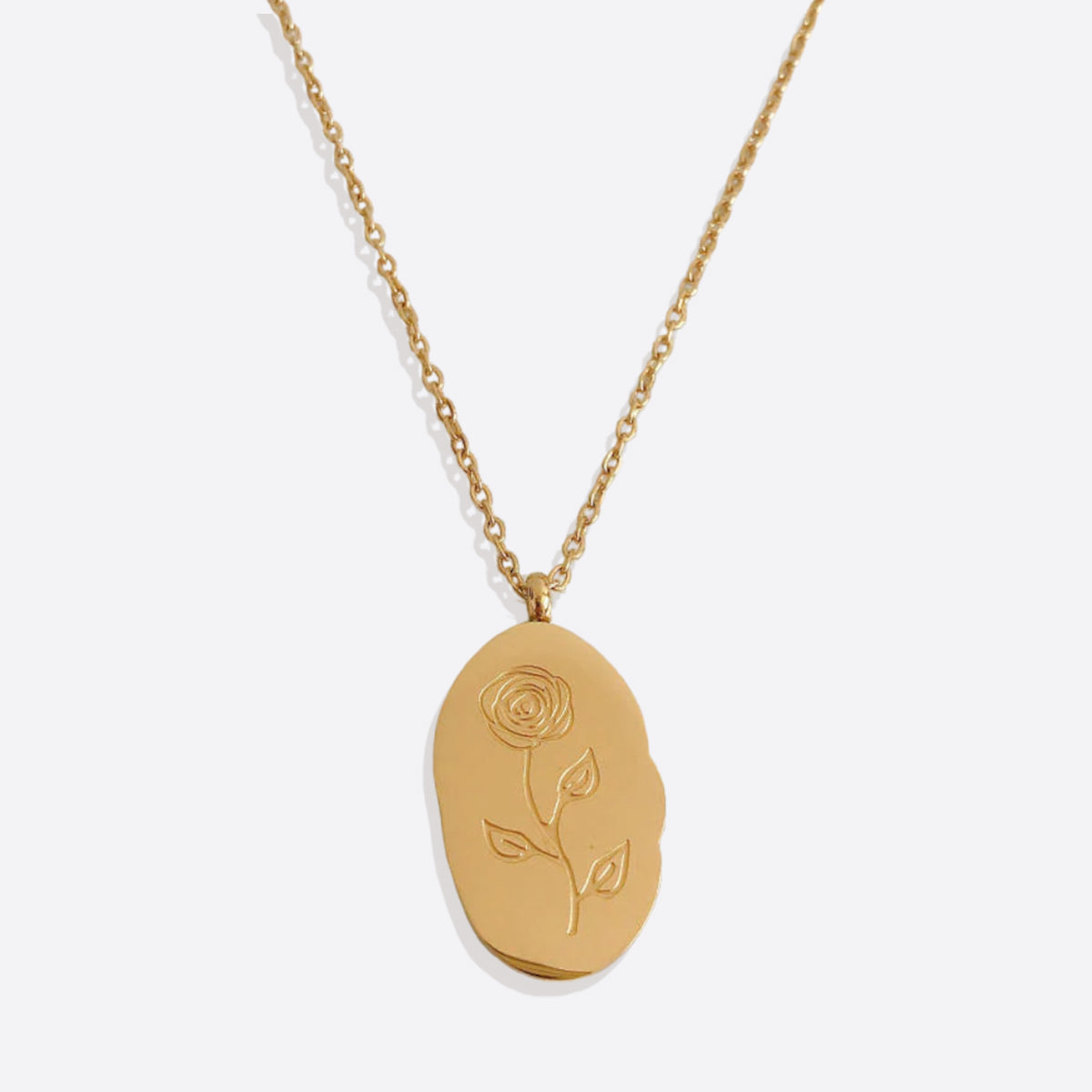 Collier pendentif fleur de naissance en or