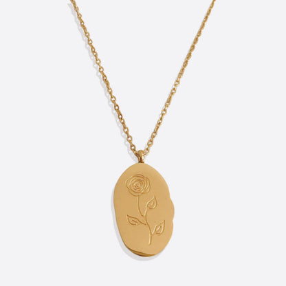 Collier pendentif fleur de naissance en or