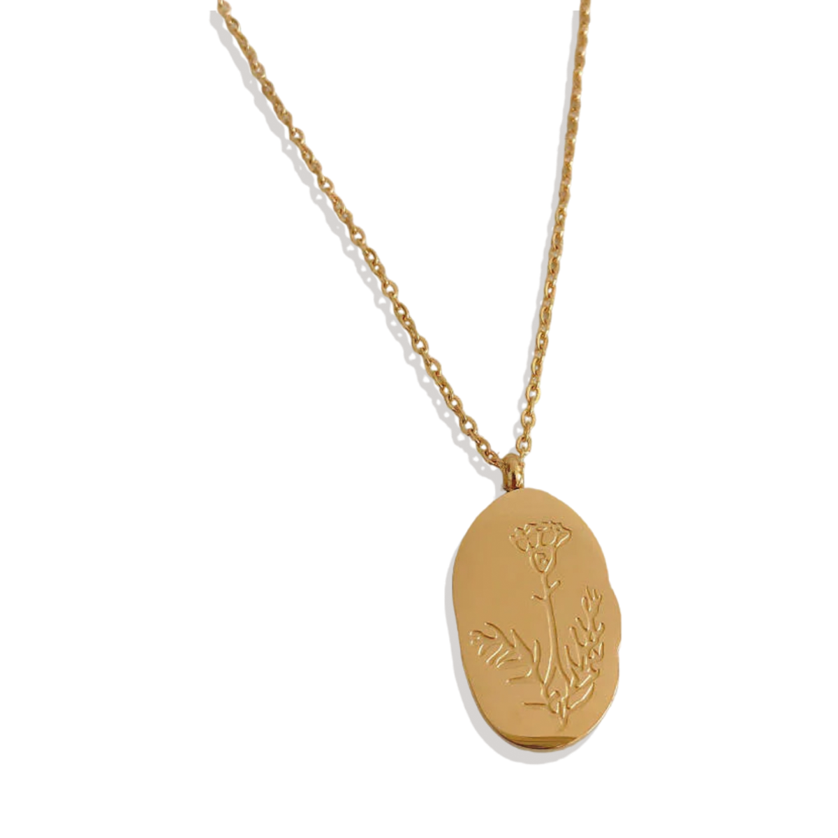Collier pendentif fleur de naissance en or