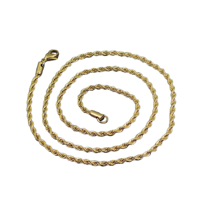Collier chaîne en corde