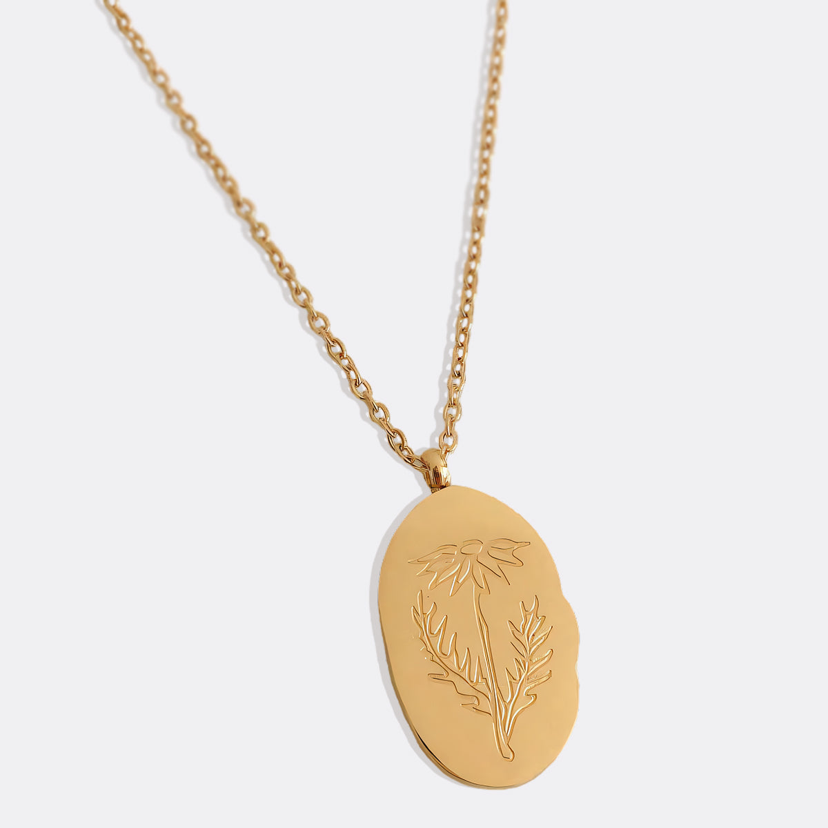 Collier pendentif fleur de naissance en or