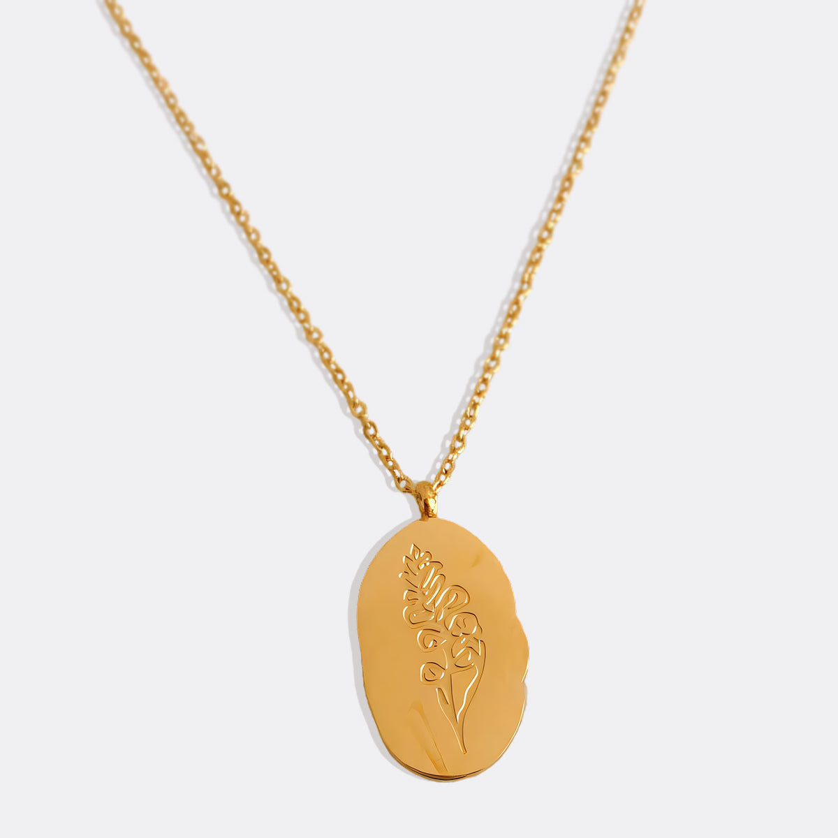 Collier pendentif fleur de naissance en or