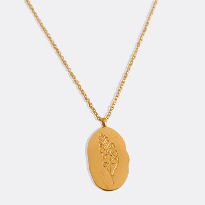Collier pendentif fleur de naissance en or