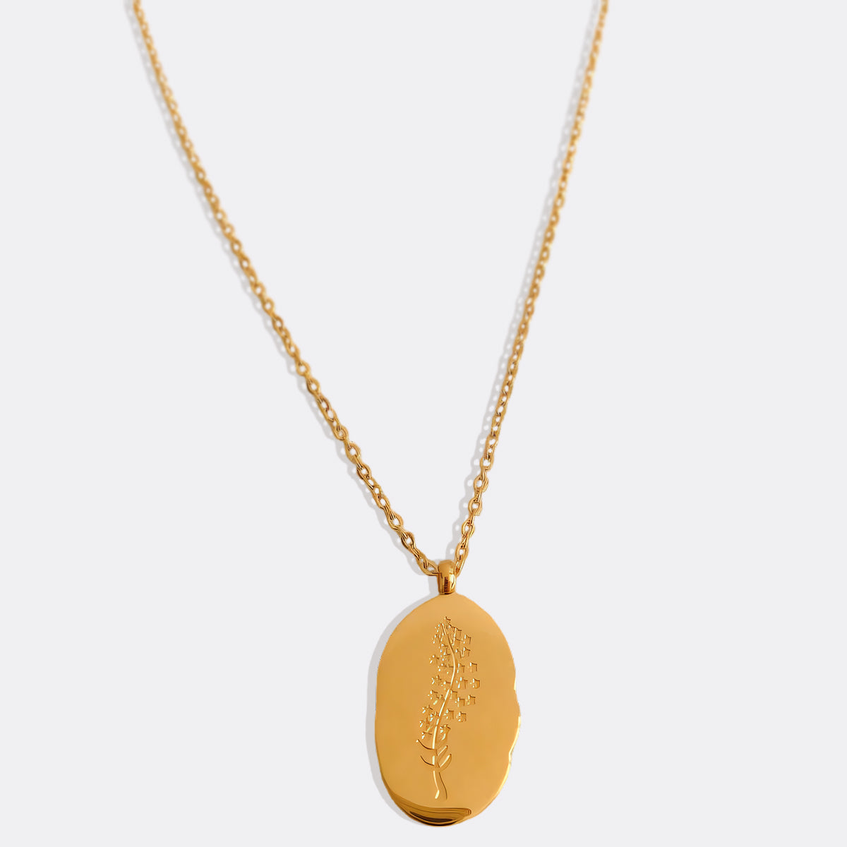 Collier pendentif fleur de naissance en or