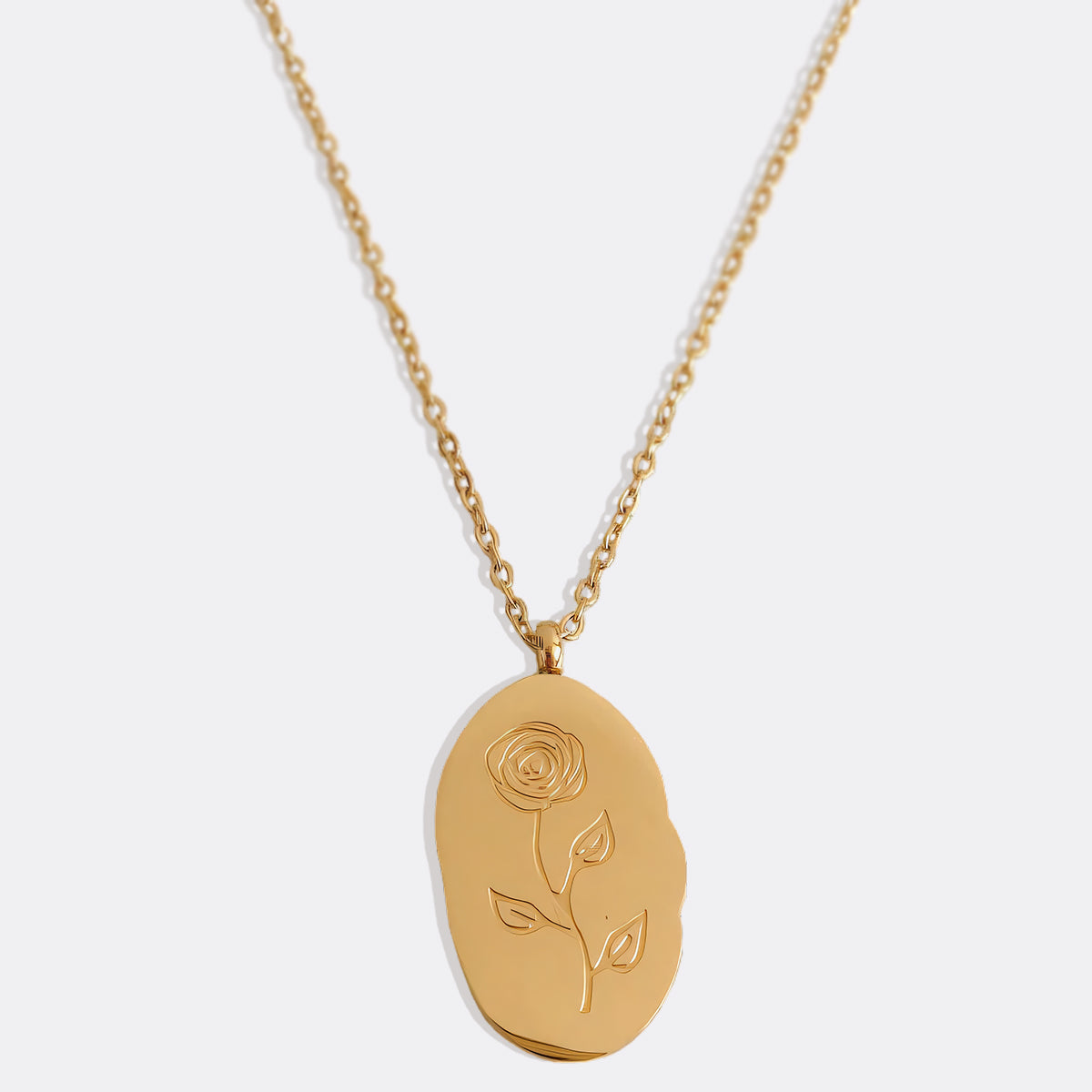 Collier pendentif fleur de naissance en or