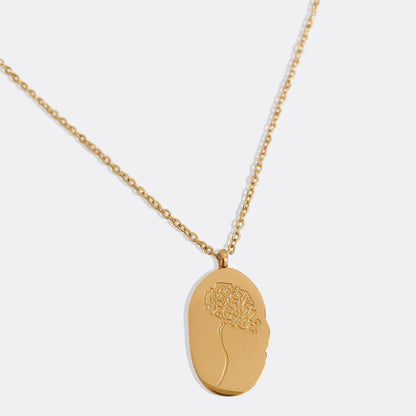 Collier pendentif fleur de naissance en or