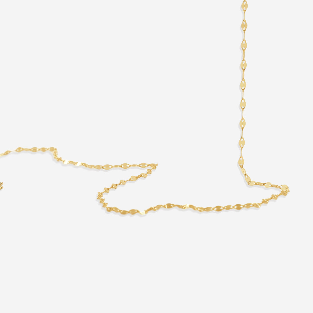 Collier chaîne pétale