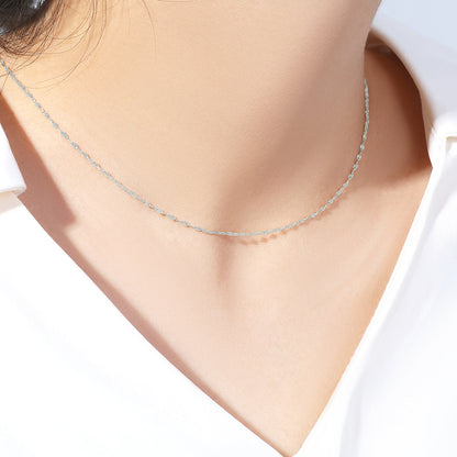 Collier chaîne pétale