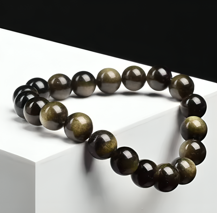 Luck Wealth Golden Obsidian Bracelet