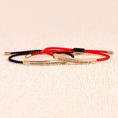 Souviens-toi de qui tu es et redresse ta couronne Inspire Bracelet