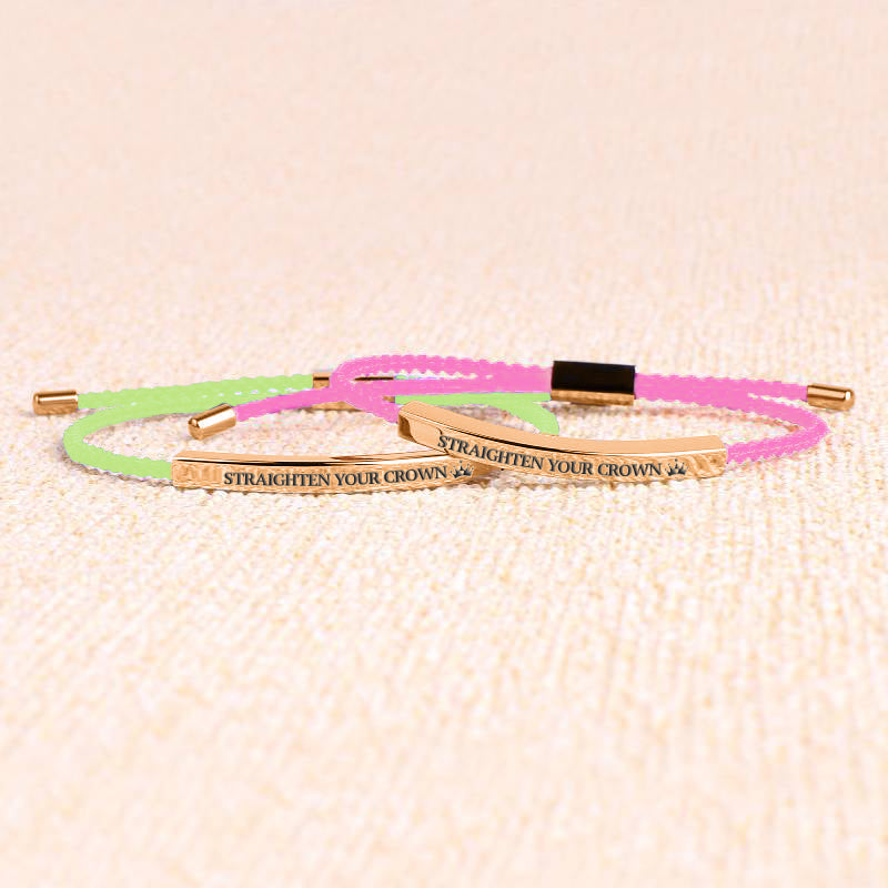Souviens-toi de qui tu es et redresse ta couronne Inspire Bracelet