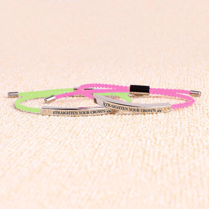 Souviens-toi de qui tu es et redresse ta couronne Inspire Bracelet