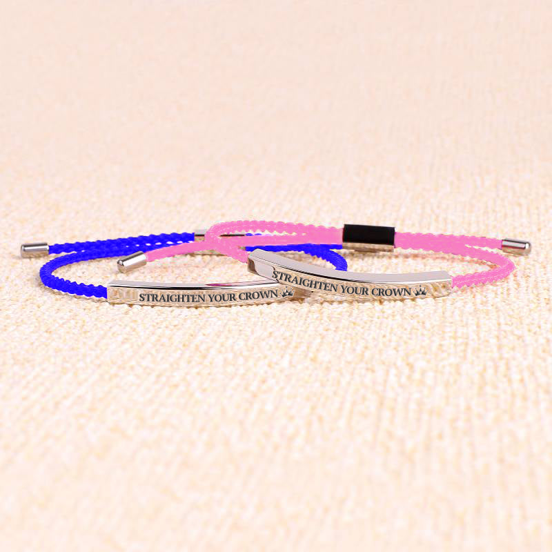 Souviens-toi de qui tu es et redresse ta couronne Inspire Bracelet