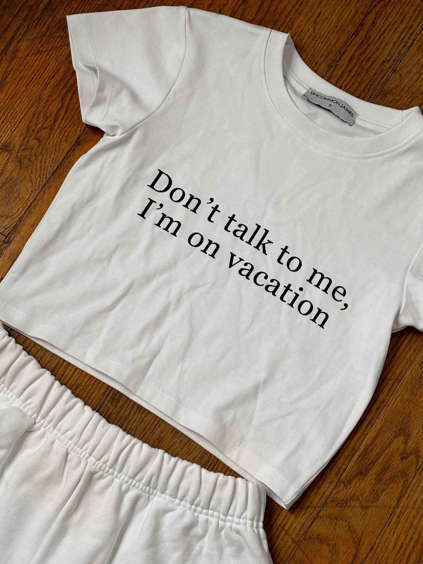 Vacationing Fitted Crop Top