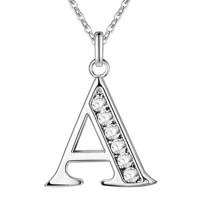 Collier satellite avec lettres en cristal