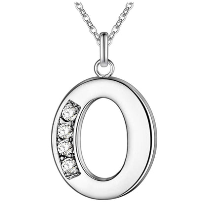 Collier satellite avec lettres en cristal