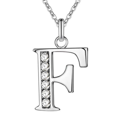 Collier satellite avec lettres en cristal