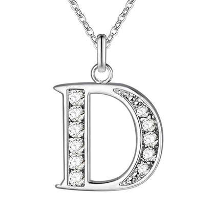 Collier satellite avec lettres en cristal