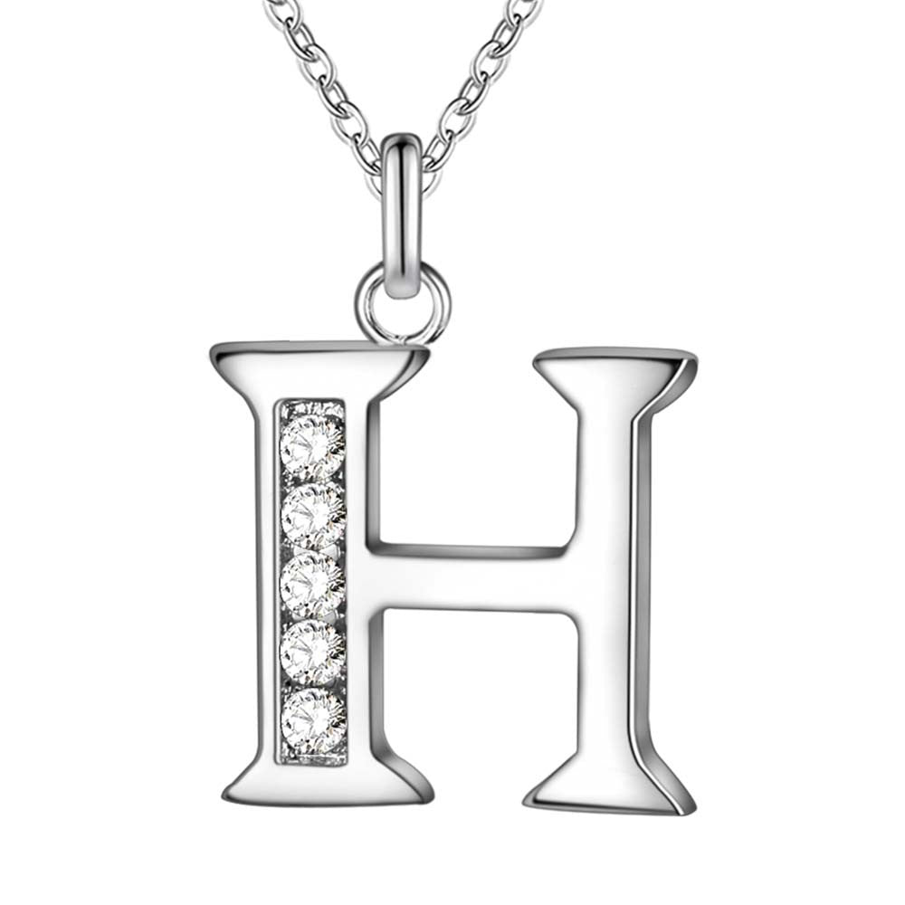 Collier satellite avec lettres en cristal