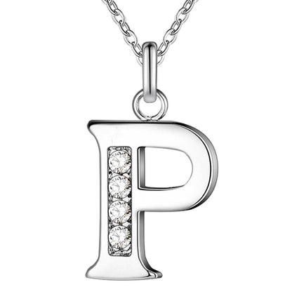 Collier satellite avec lettres en cristal