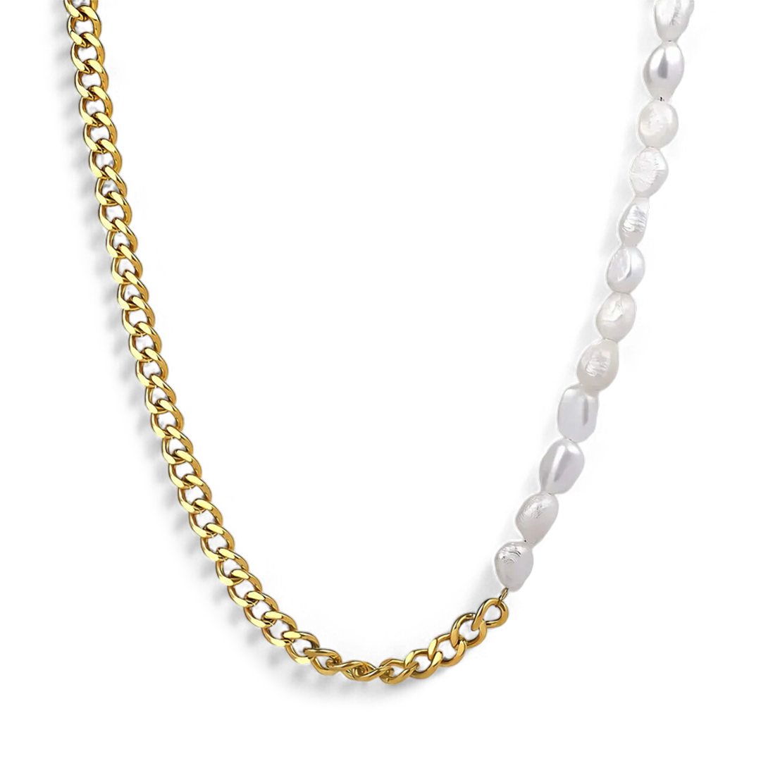 Collier de perles demi-chaîne