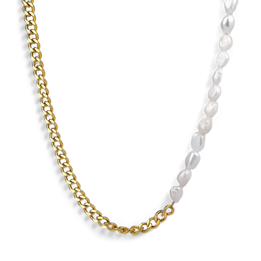 Collier de perles demi-chaîne