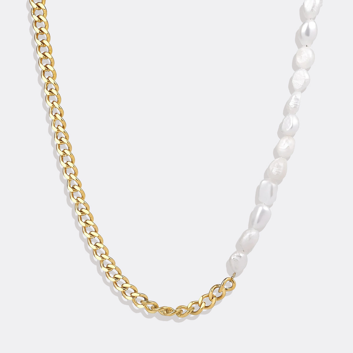 Collier de perles demi-chaîne