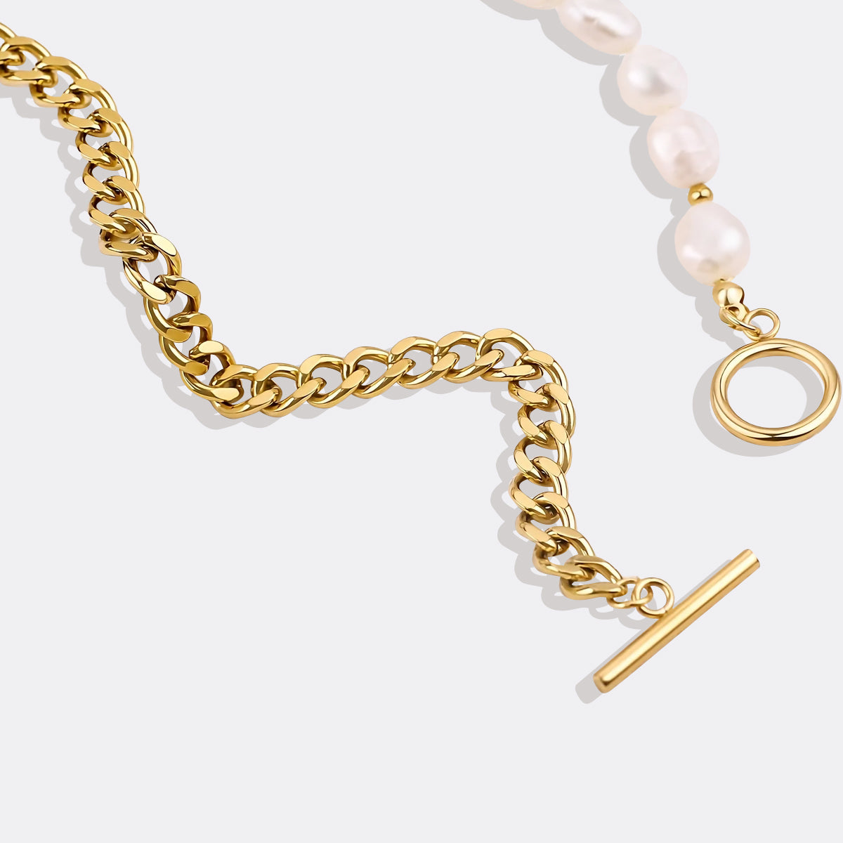 Collier de perles demi-chaîne