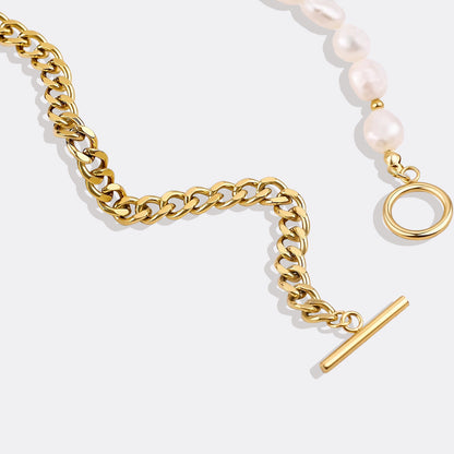 Collier de perles demi-chaîne