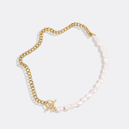 Collier de perles demi-chaîne