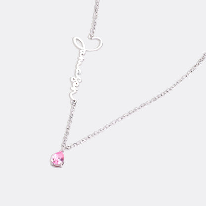 Handmade Birthstone Name Necklace