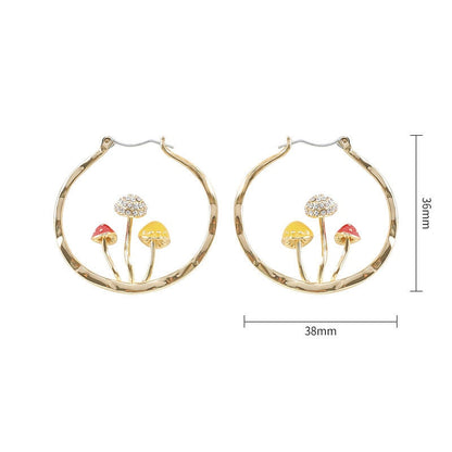 Boho Pilz Ohrringe