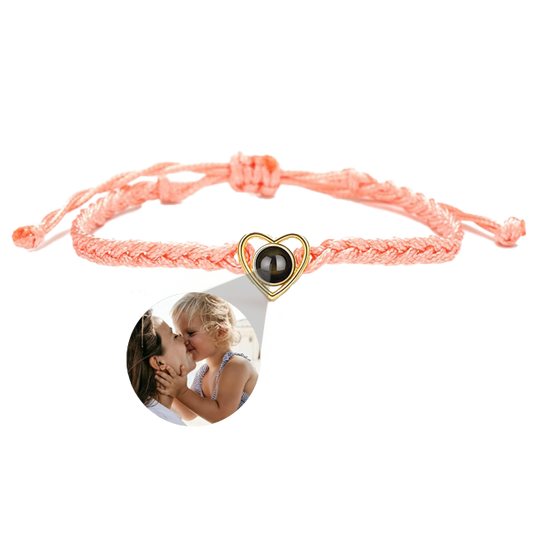 Heart Adjustable Photo Bracelet