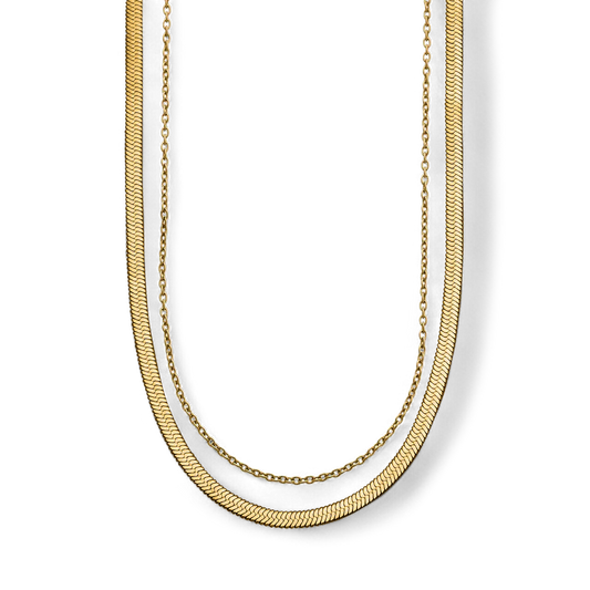 Ensemble de chaînes à chevrons et Milano