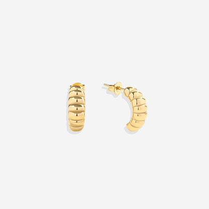 Boucles d'oreilles créoles croissant
