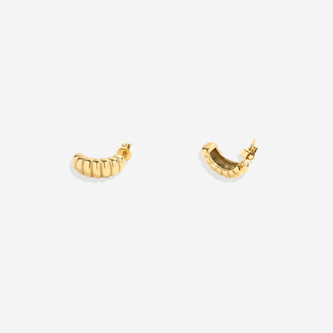 Boucles d'oreilles créoles croissant