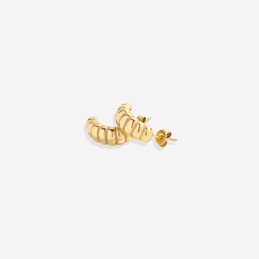 Boucles d'oreilles créoles croissant